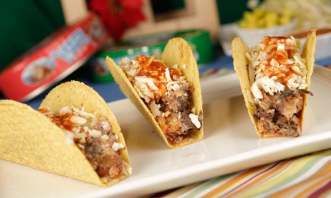 Tacos con sardinas - van camp´s 