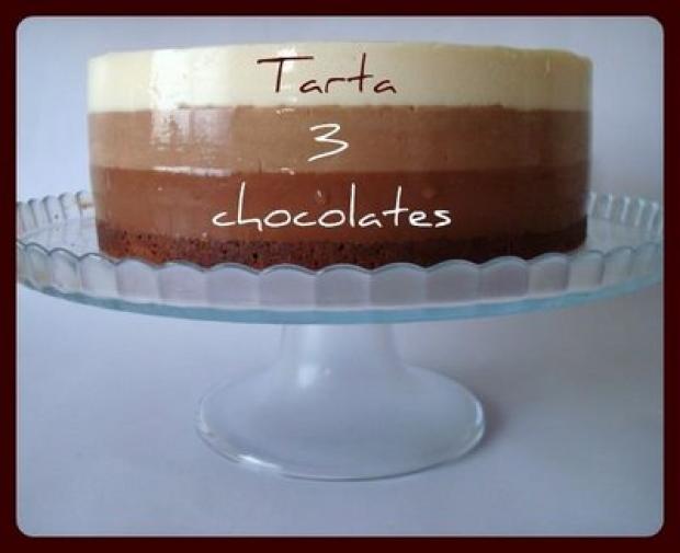 receta Tarta de tres chocolates