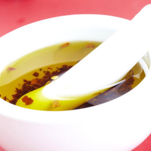 receta Aceite de oliva con pimienta roja en hojuelas