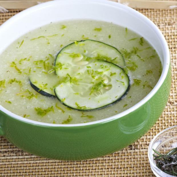 receta Sopa fria de chayotes pepino y limon